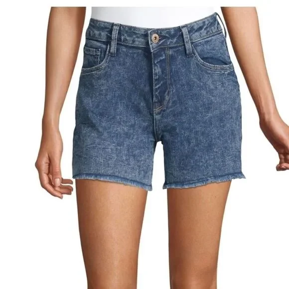 Arizona Womens Mid RiseDenim Short- - Picture 2 of 10